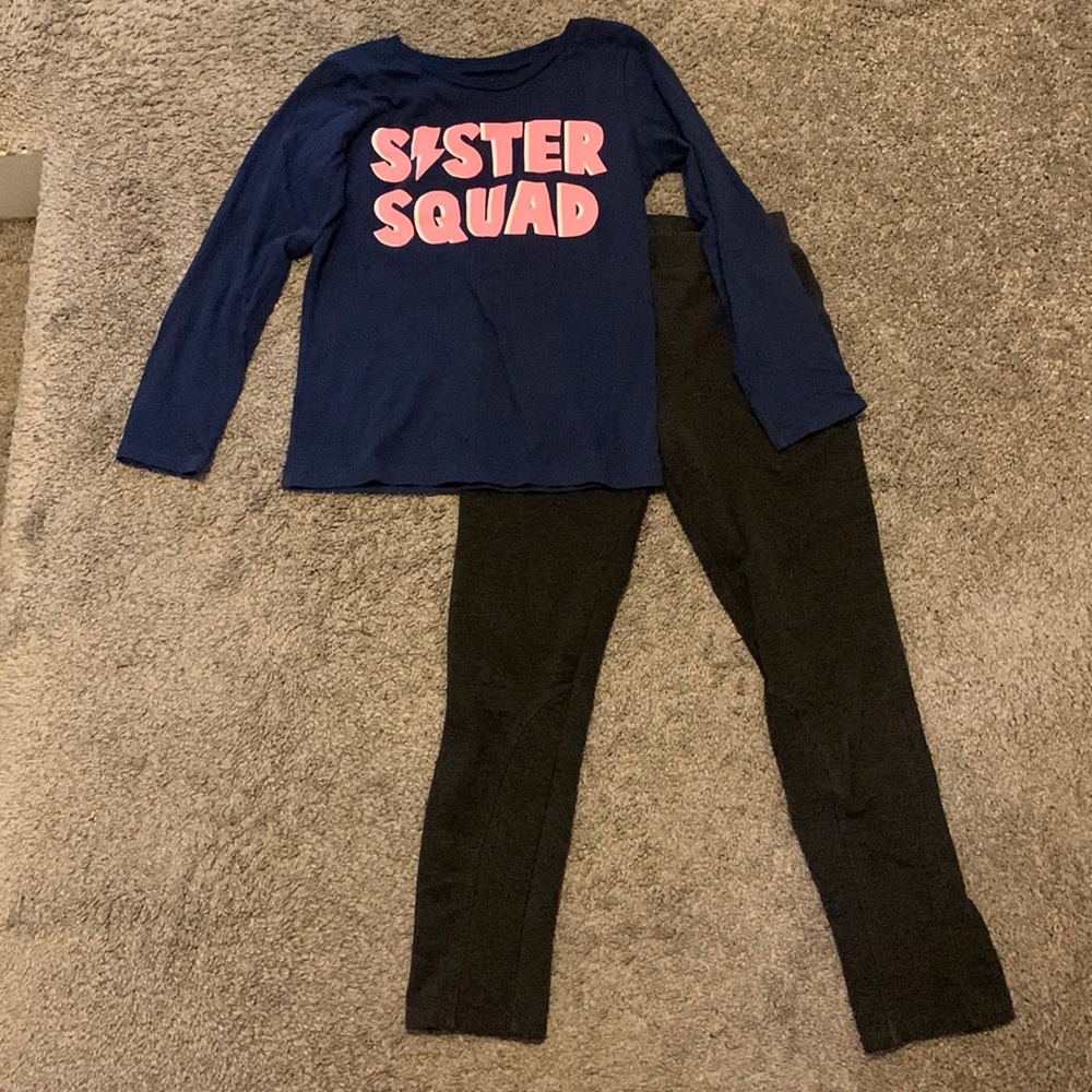 Girls Long Sleeve shirt and Joggers